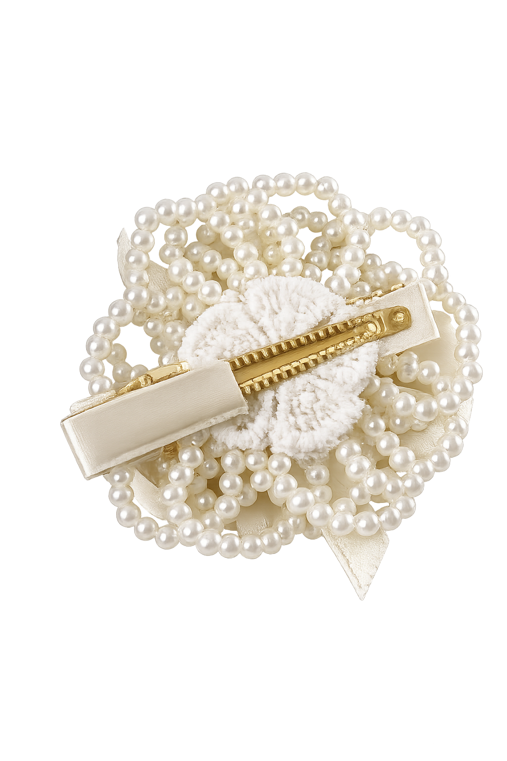 Premium pearl French barrette hair accessory