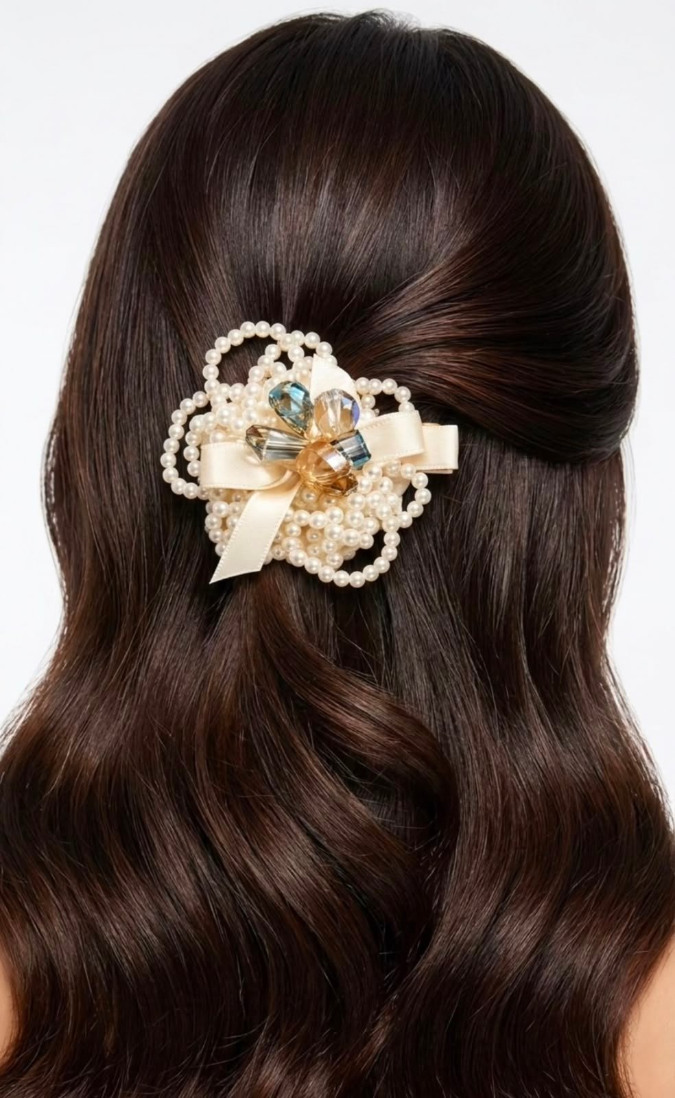 Wedding pearl hair clip for women and girls