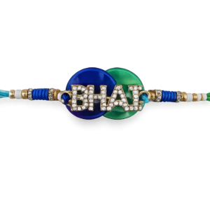 RichMade Blue BHAI Designer Rakhi for Brother